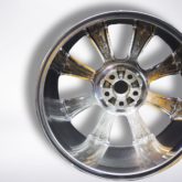 Polished alloy wheel